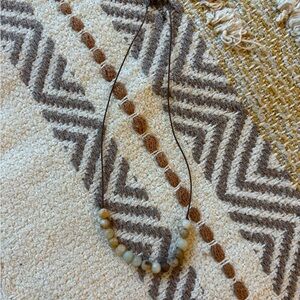 Elegant Beaded Necklace in Earth Tones